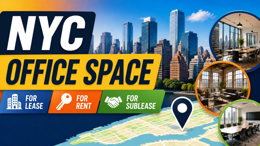 NYC Office Space for Lease, Rent and Sublease
