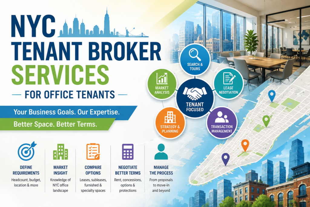 NYC Tenant Broker Services for Office Tenants