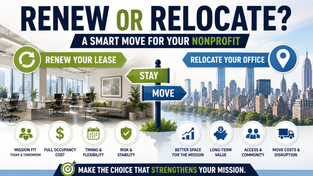 Should a Manhattan Nonprofit Renew Its Lease or Relocate?