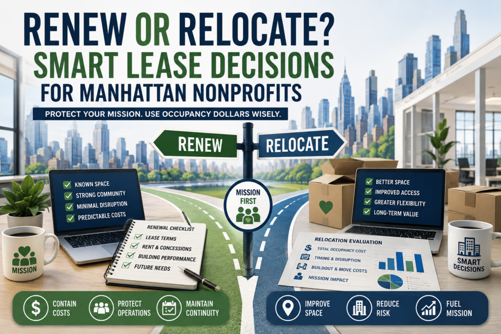 Should a Manhattan Nonprofit Renew Its Lease or Relocate?