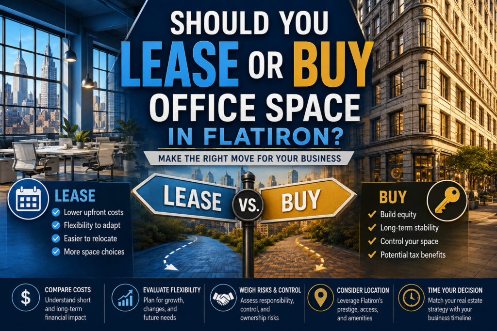 Should You Lease or Buy Office Space in Flatiron?