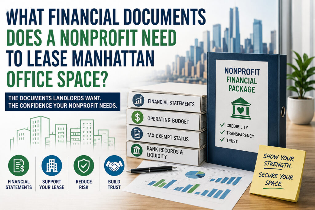 What Financial Documents Does a Nonprofit Need to Lease Manhattan Office Space?