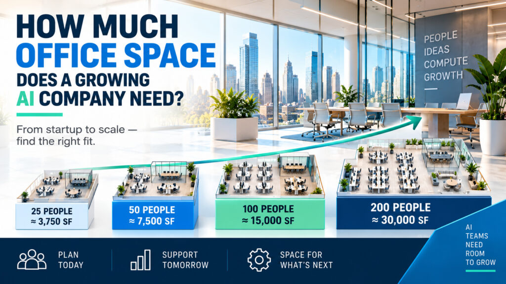 How Much Office Space Does a Growing AI Company Need?