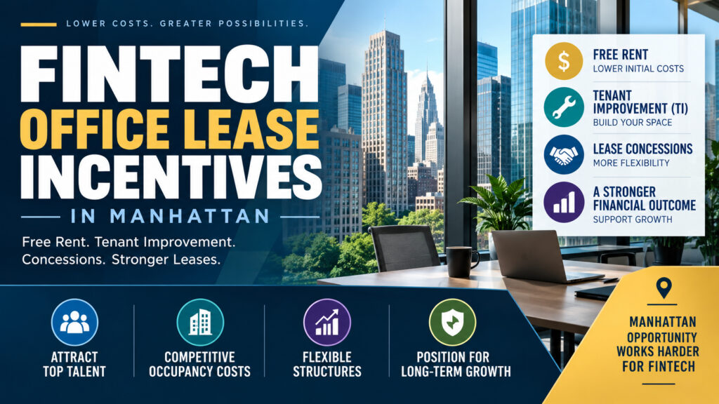 FinTech Office Lease Incentives in Manhattan