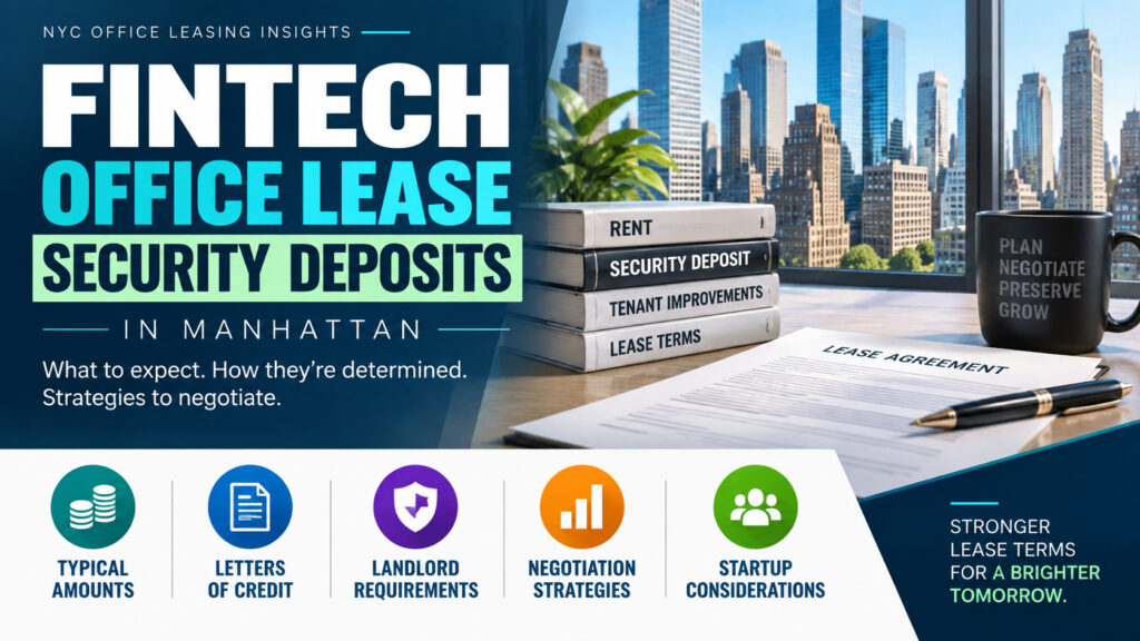 FinTech Office Lease Security Deposits in Manhattan