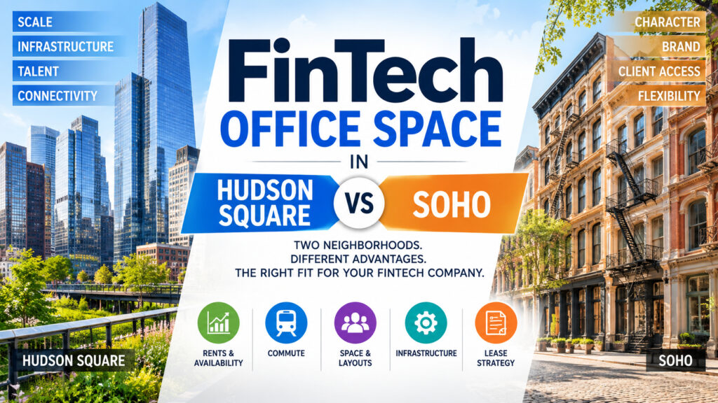 FinTech Office Space in Hudson Square and SoHo
