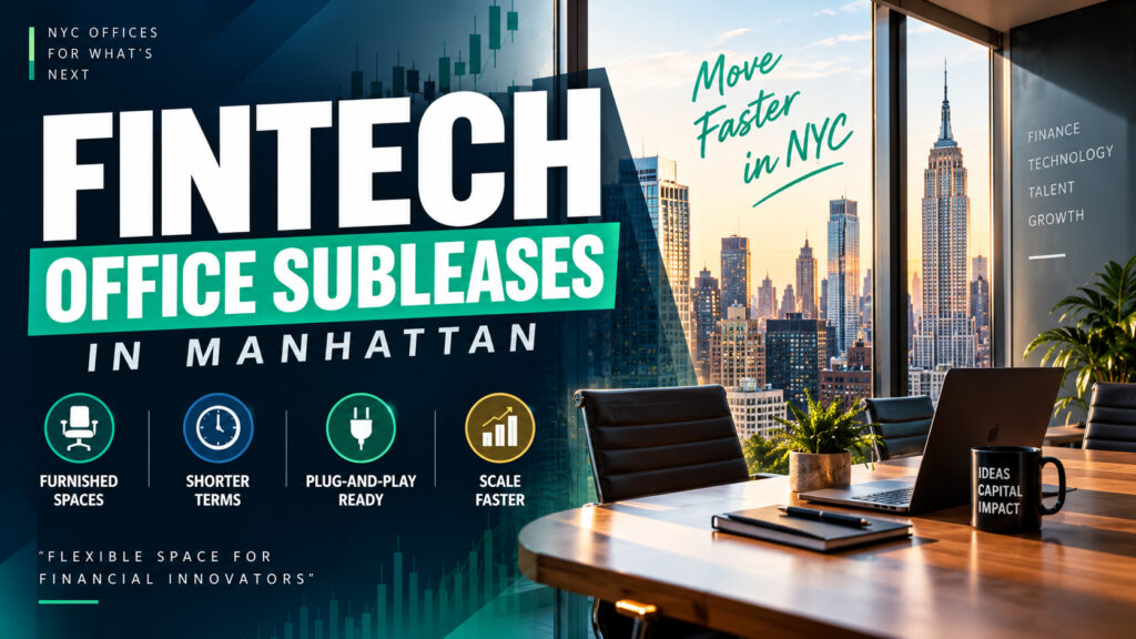 FinTech Office Subleases in Manhattan