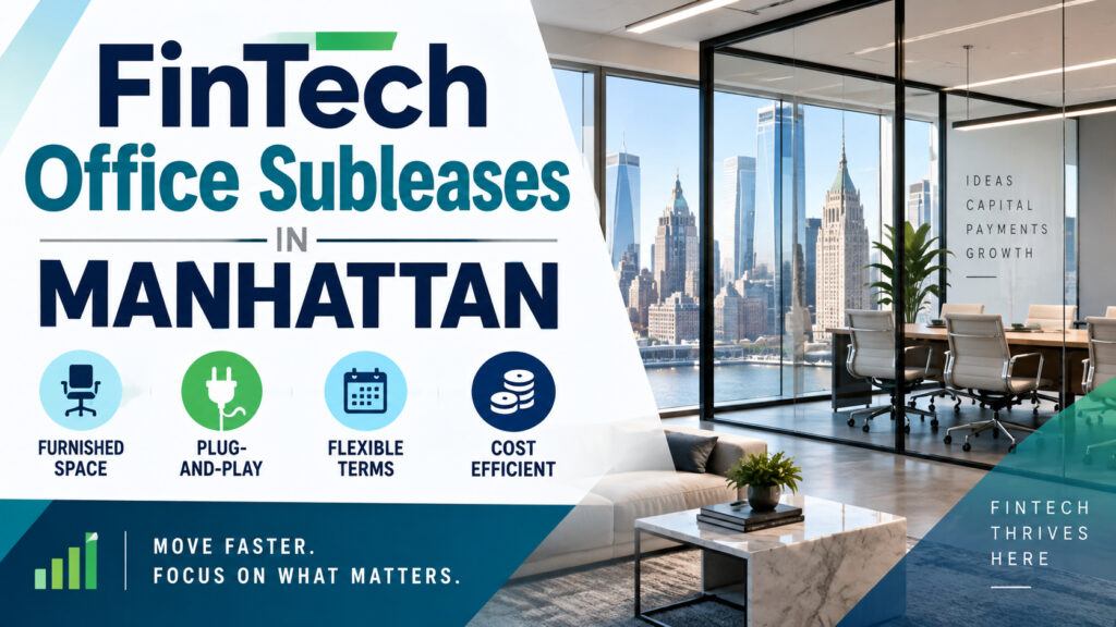 FinTech Office Subleases in Manhattan