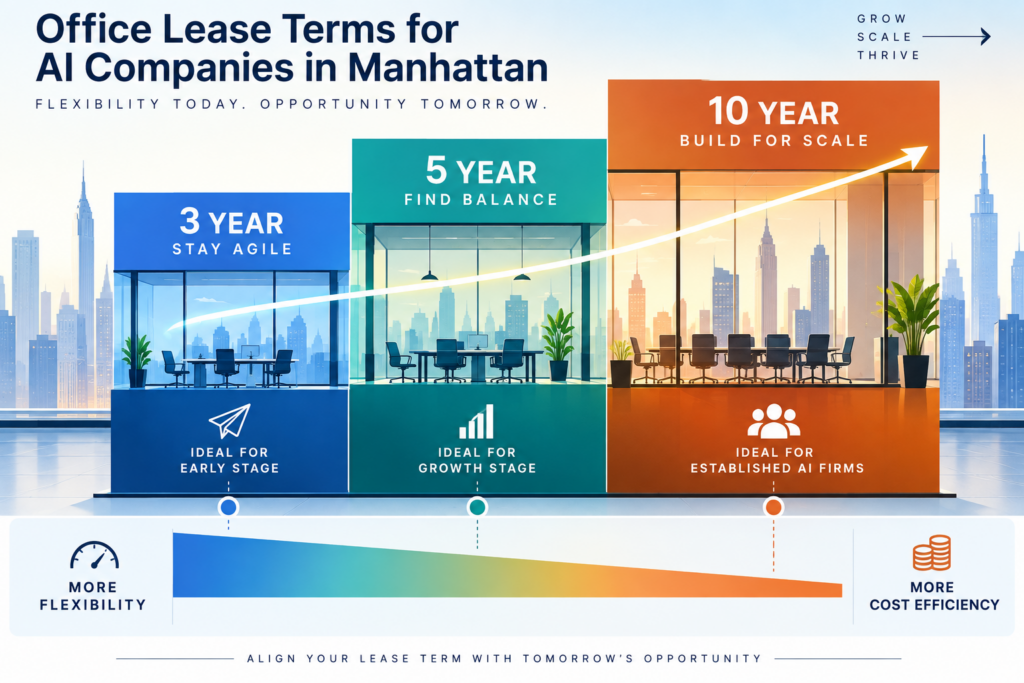 office lease terms for AI companies in manhattan