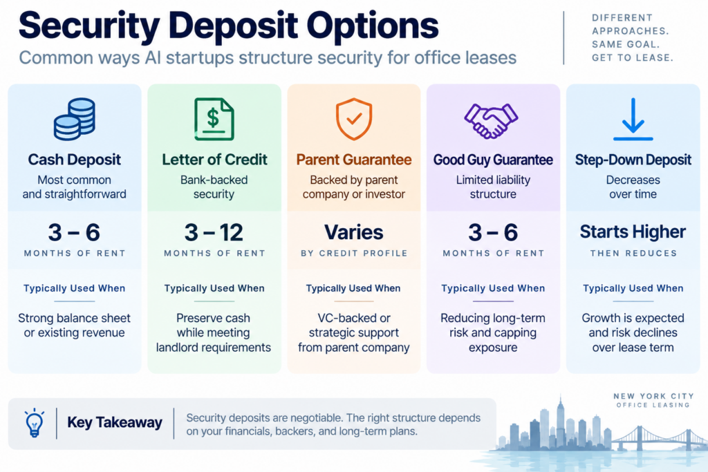 security deposit options