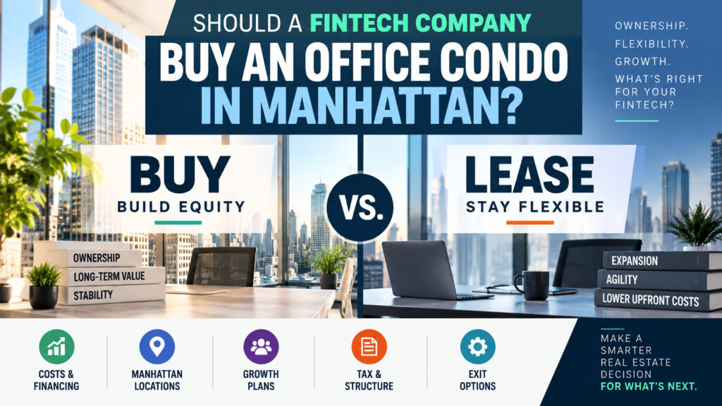 Should a FinTech Company Buy an Office Condo in Manhattan?
