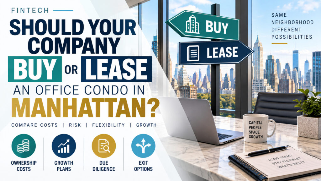 Should a FinTech Company Buy an Office Condo in Manhattan?
