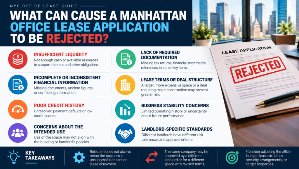 What Can Cause a Manhattan Office Lease Application to Be Rejected